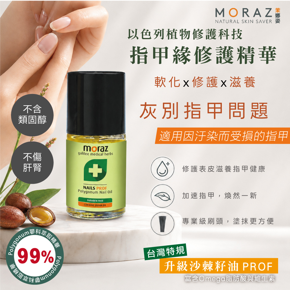 MORAZ 茉娜姿 |指甲緣修護精華 (專業版) 14ml 兩件組