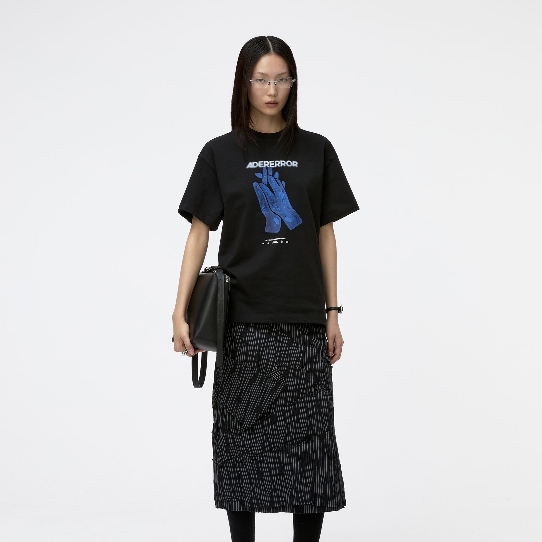 ADER ERROR T-SHIRT PRODUCT. 47 油畫感 牽手 記憶 短袖 兩色 上衣