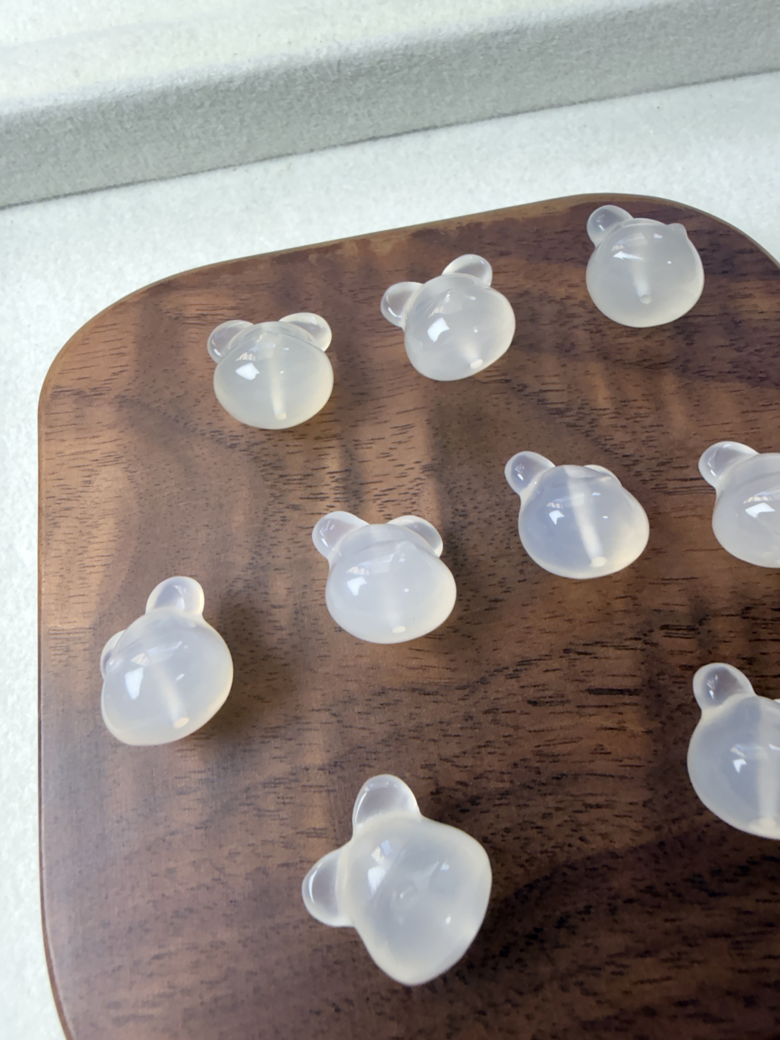 天然瑪瑙熊頭🐻 DIY通孔｜平安吉祥