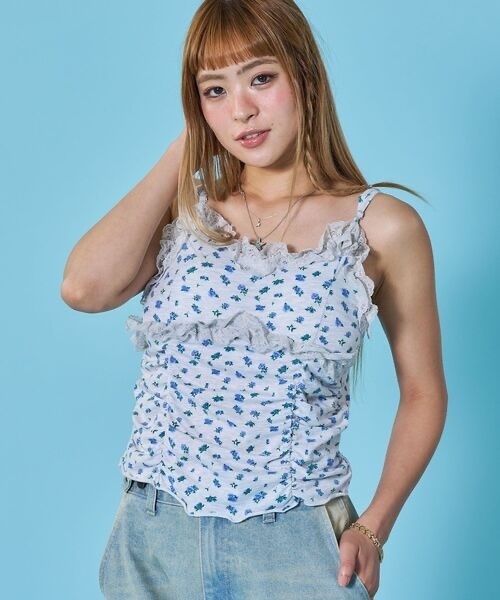SEQUENZ / sqnz gather lace camisole