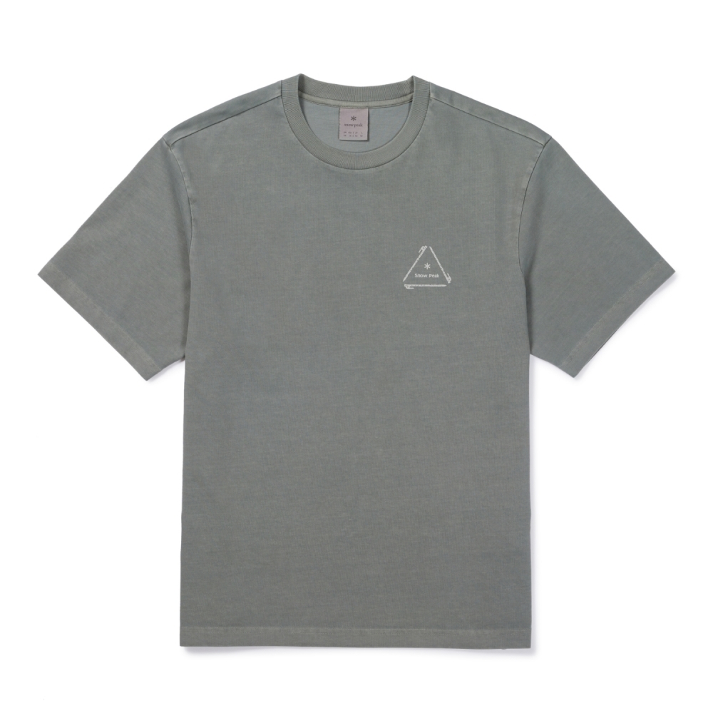 【現貨】snow peak Pigment Dyeing Graphic Short Sleeve T-Shirt 三角營釘圖像 短tee S26FUFTS66