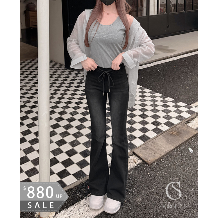 G5917「魔術纖腿黑褲」