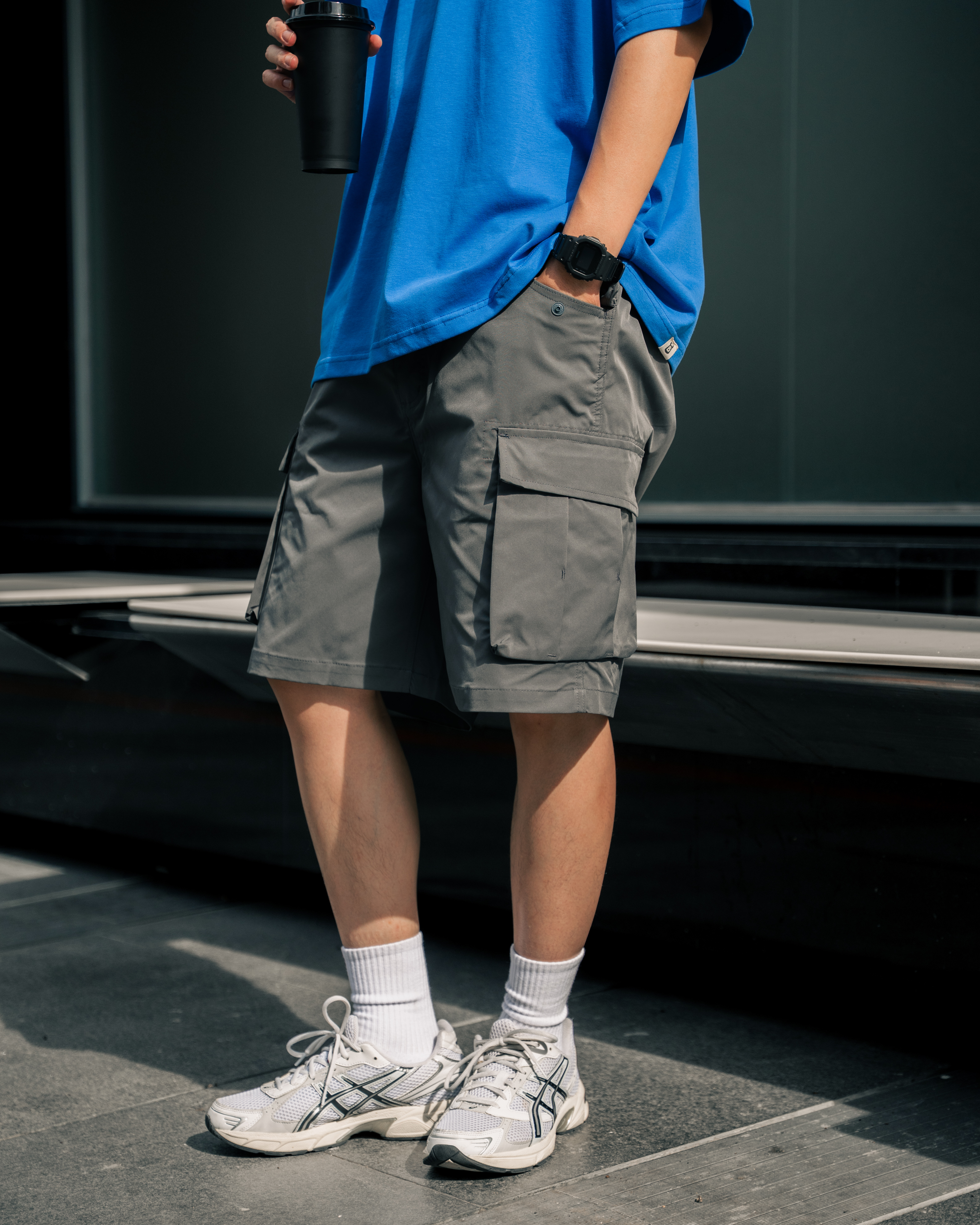 #預購 Tailor collection Coolmax 導濕速乾 側邊大口袋短褲 兩色