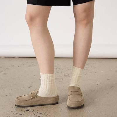 預訂| Birkenstock Naples Wrapped Suede Leather (Regular Fit) TAUPE 1029675