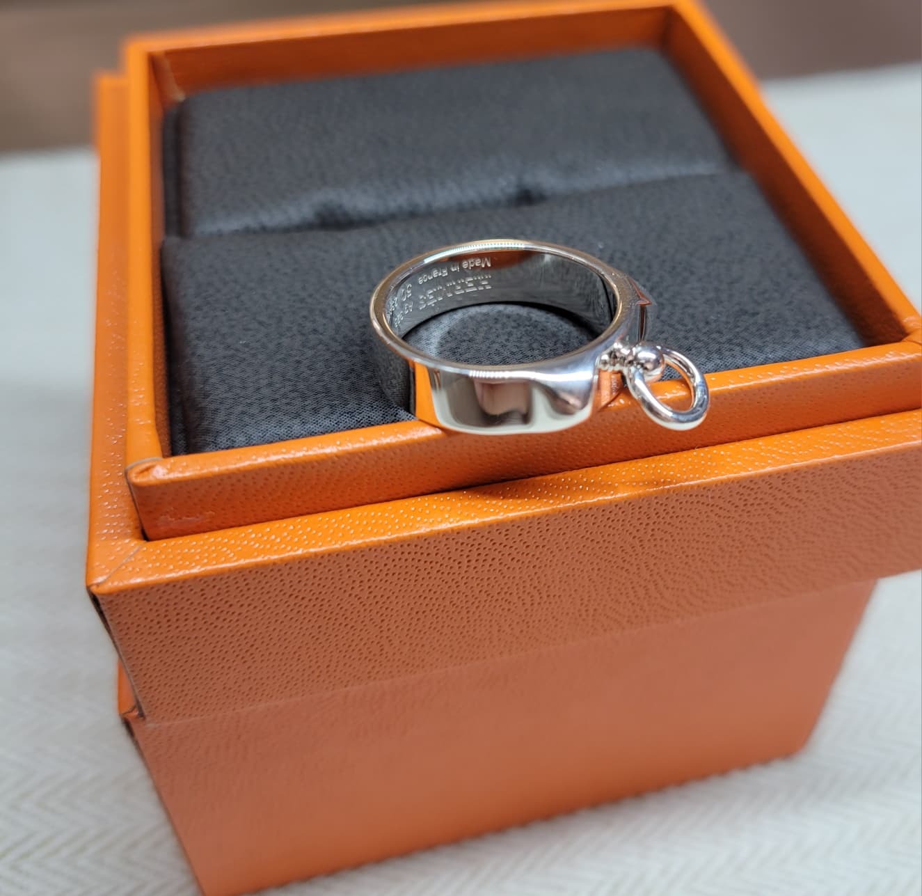 HERMES 925 CDC RING  Collier de Chien 純銀 戒指
