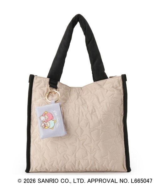 Sanrio / Star Quilted Pouch Charm Tote