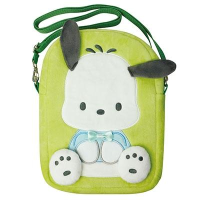 Sanrio 毛絨收納包 Pochacco 單肩包 袋仔 #LB