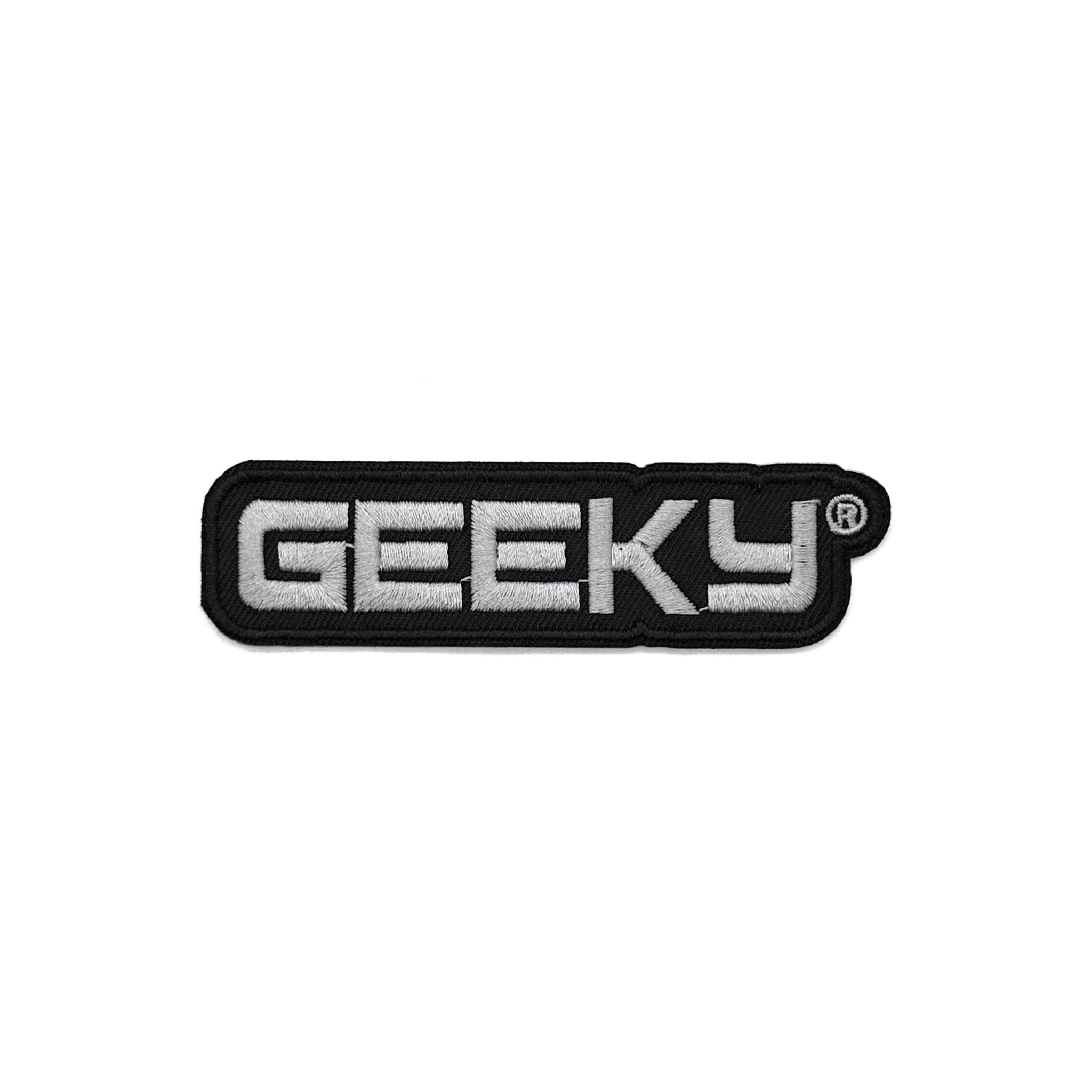 GEEKY 品牌LOGO電繡布章-黑【一組2入】