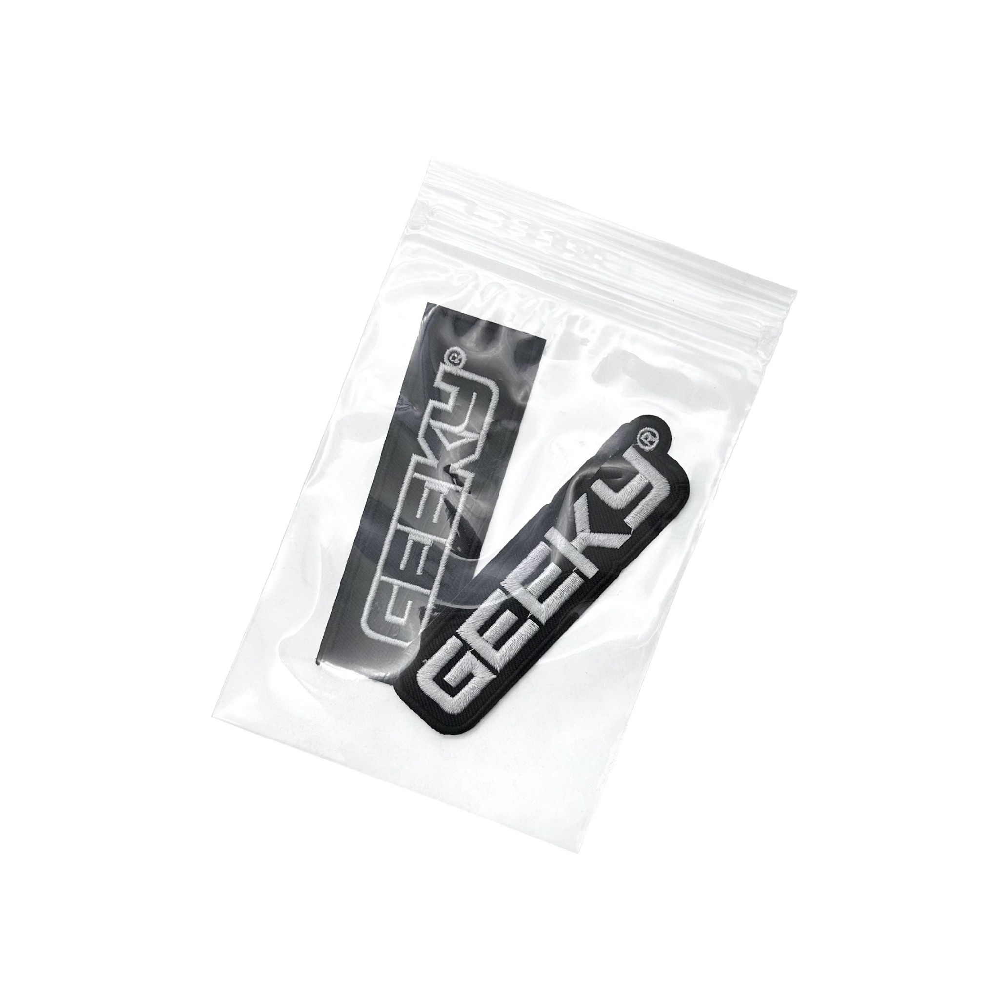 GEEKY 品牌LOGO電繡布章-黑【一組2入】