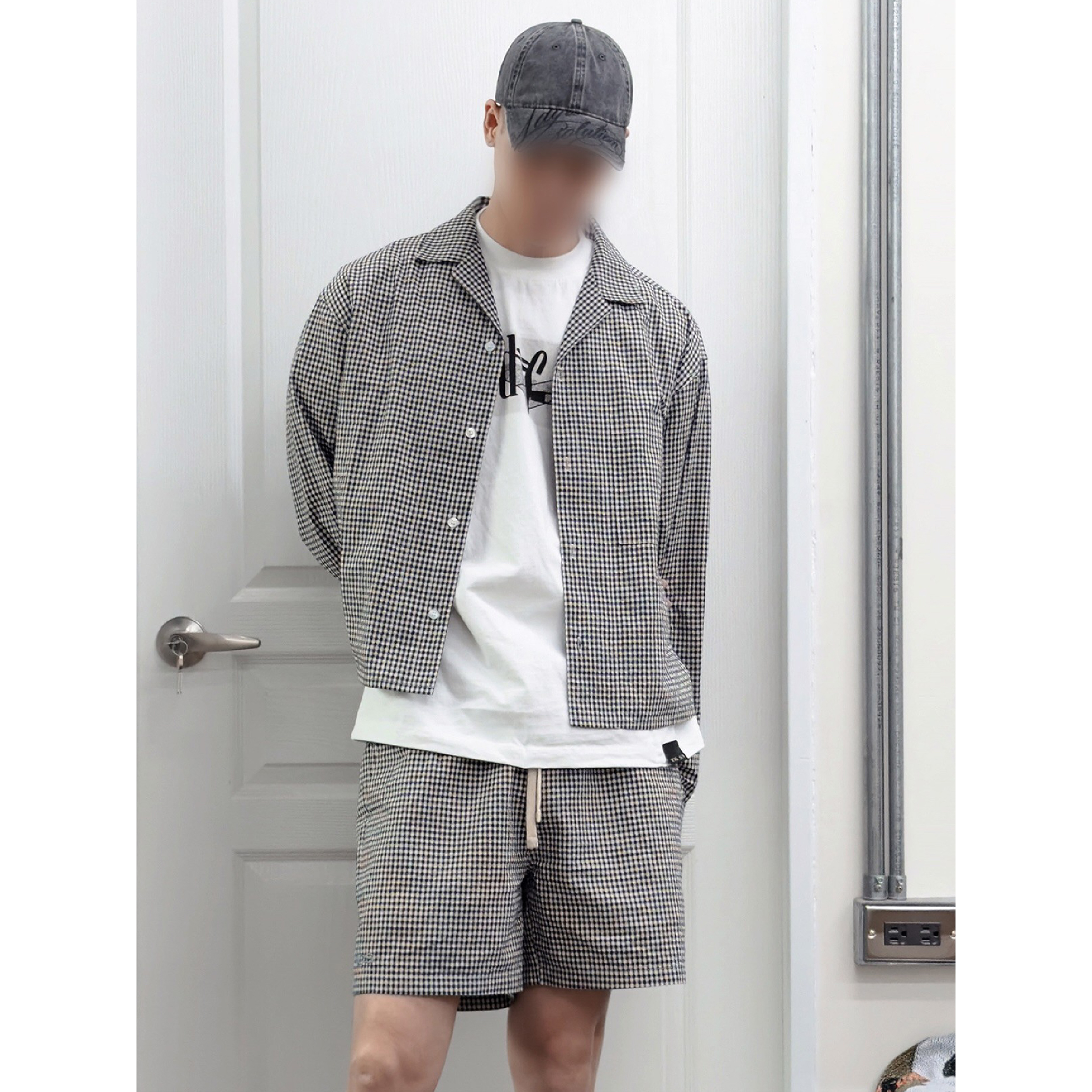 1dyll.assemblage 1ds Sleepover Check Shirt LS