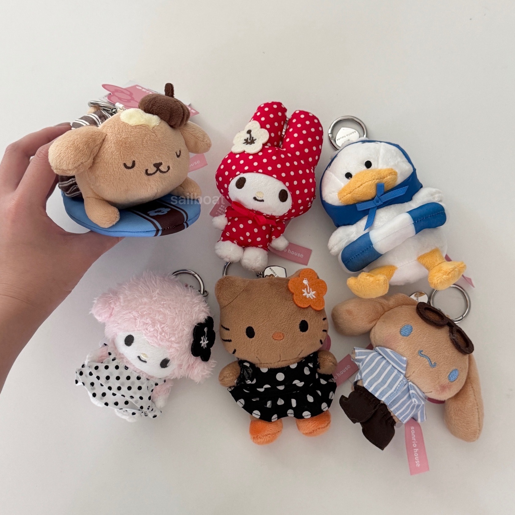 #預購 🇯🇵日本 三麗鷗 Sanrio House Summer Collection 毛絨吊飾娃娃