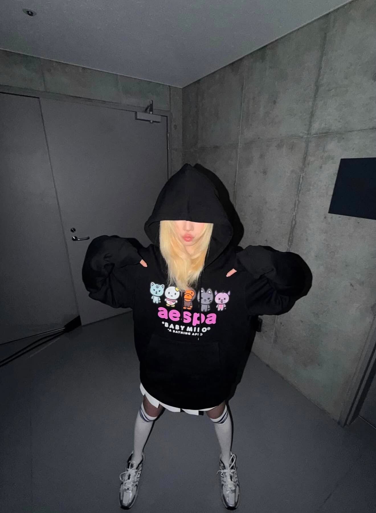 BAPE X AESPA BABY MILO  PULLOVER HOODIE 帽Tee 夢幻聯名 限量款
