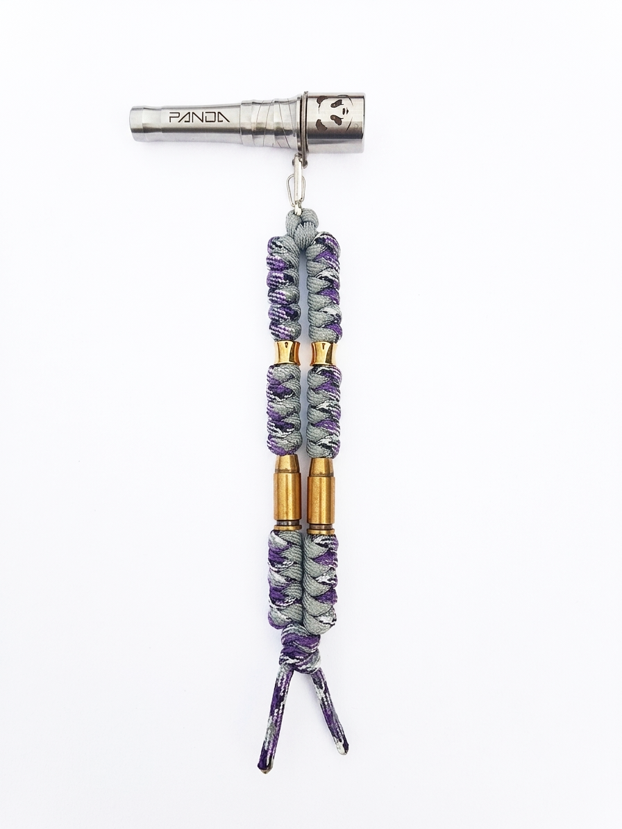 Panda Mouthtip “Bullet” - "Double" - Silver Purple + Light Grey