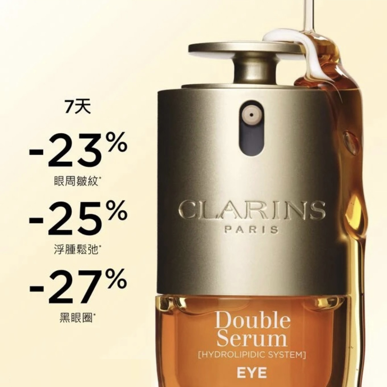 CLARINS YOUTHFUL-LOOKING EYES Double Serum Eye Duo20ml x2