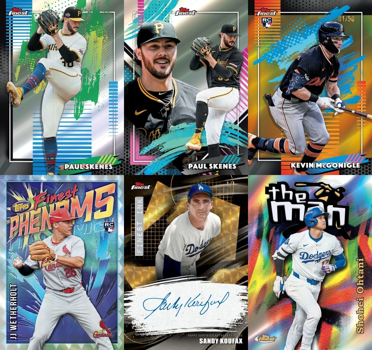 Topps 2026 Finest Baseball Mega Box 球員卡 卡盒