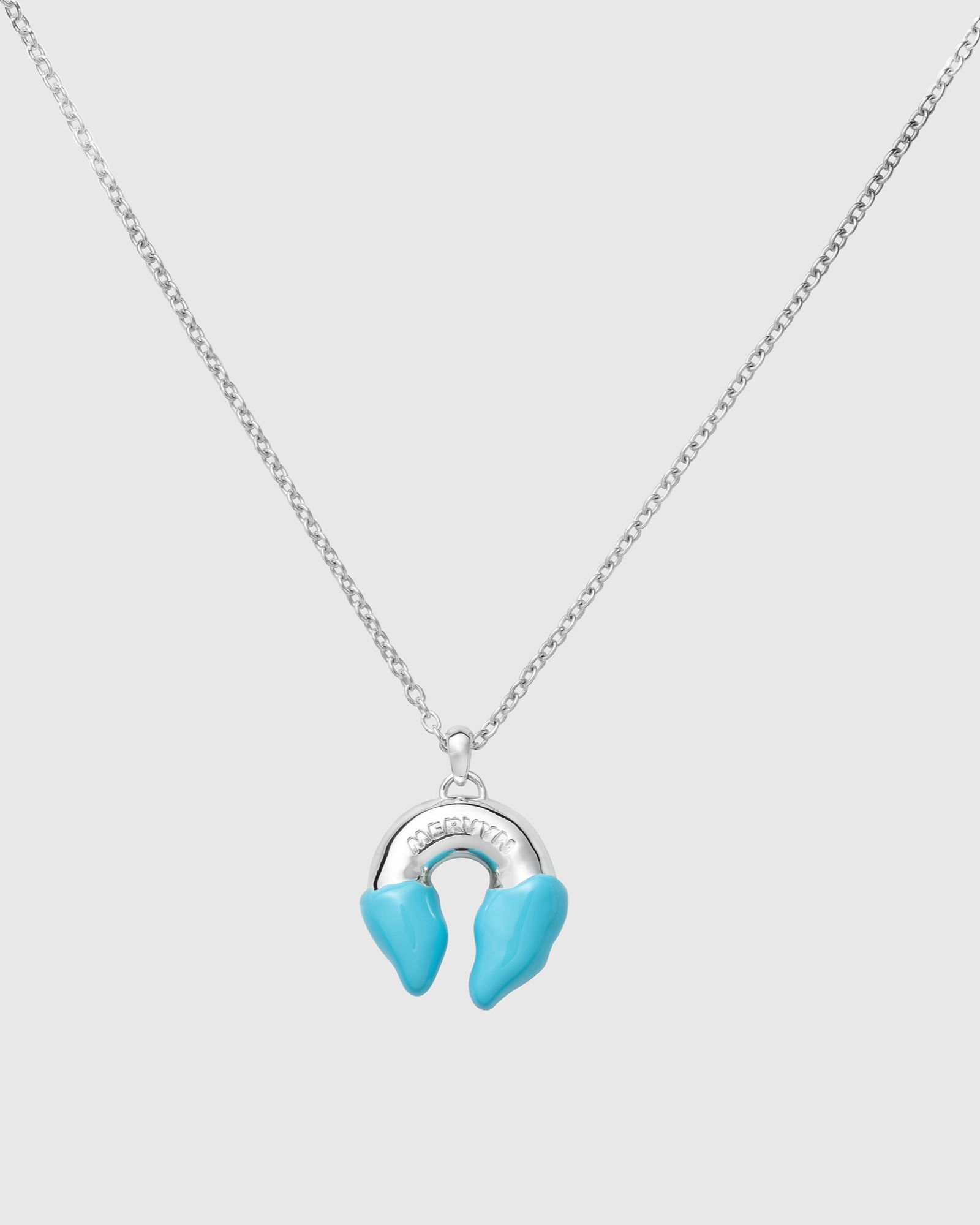 MERVYN Donut Necklace, Blue