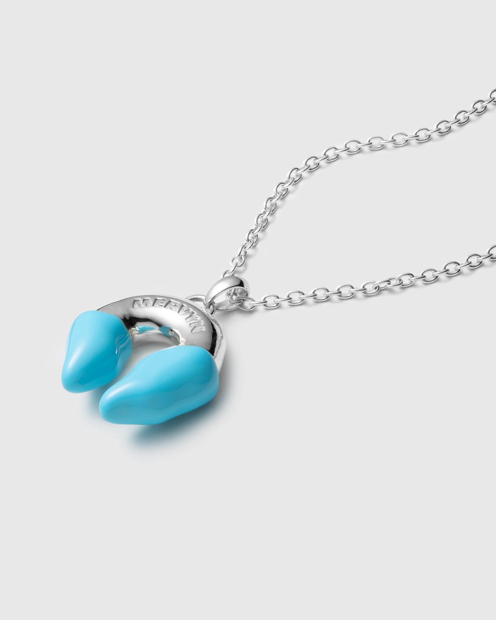 MERVYN Donut Necklace, Blue