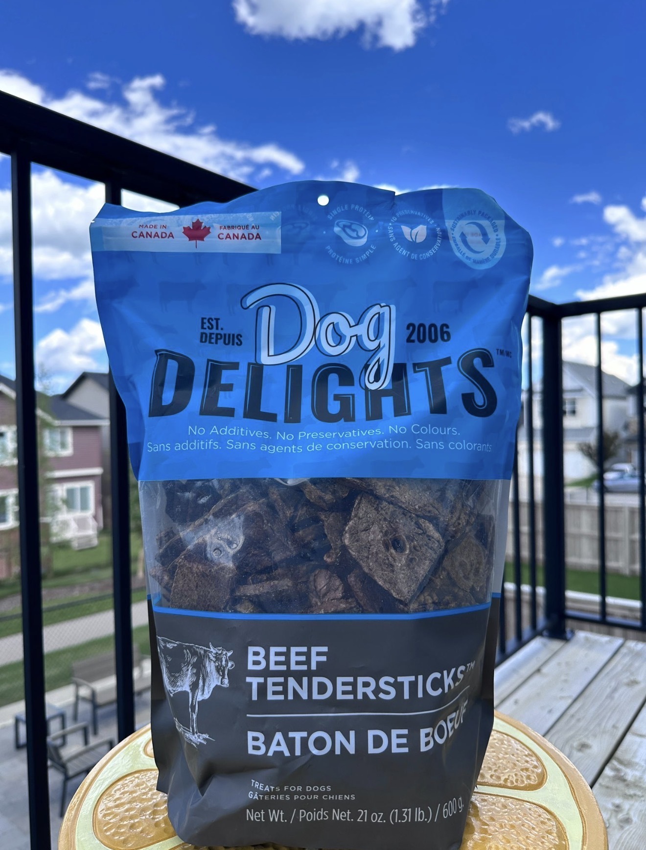 UU84 Dog Delights 牛肉條狗狗零食 600g (加拿大製造)  **到期日: 約 2028/03