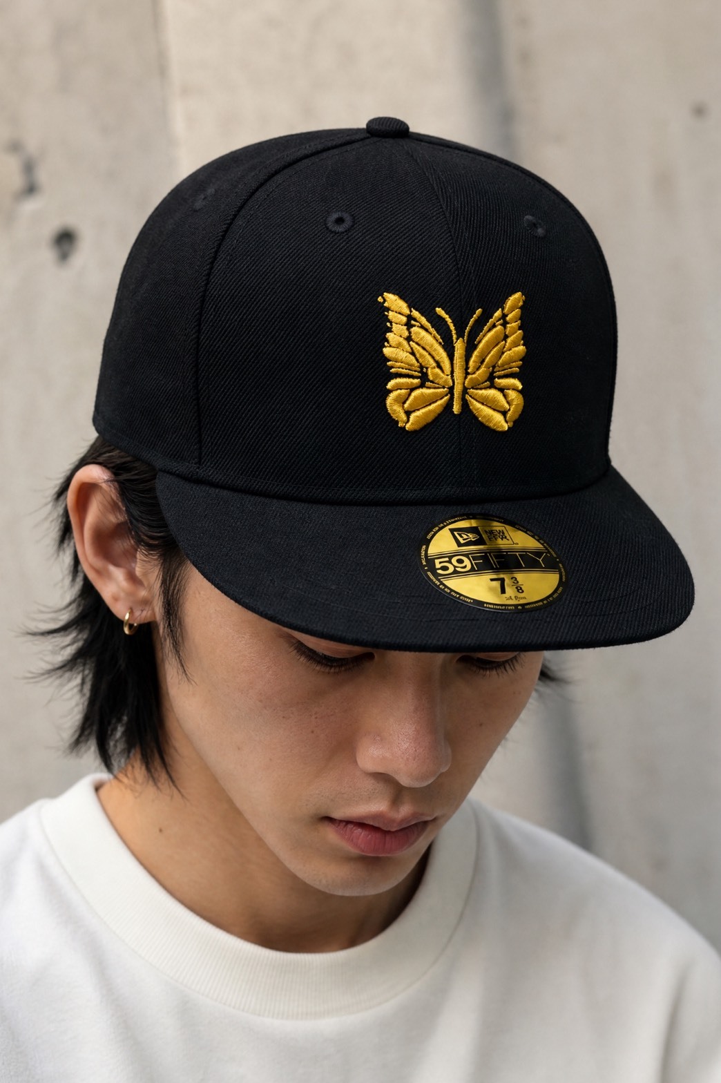 【APAIR】預購 NEEDLES x NEW ERA 59 Fifty - Papillon Emb. 黑 金蝴蝶 全封帽 聯名款