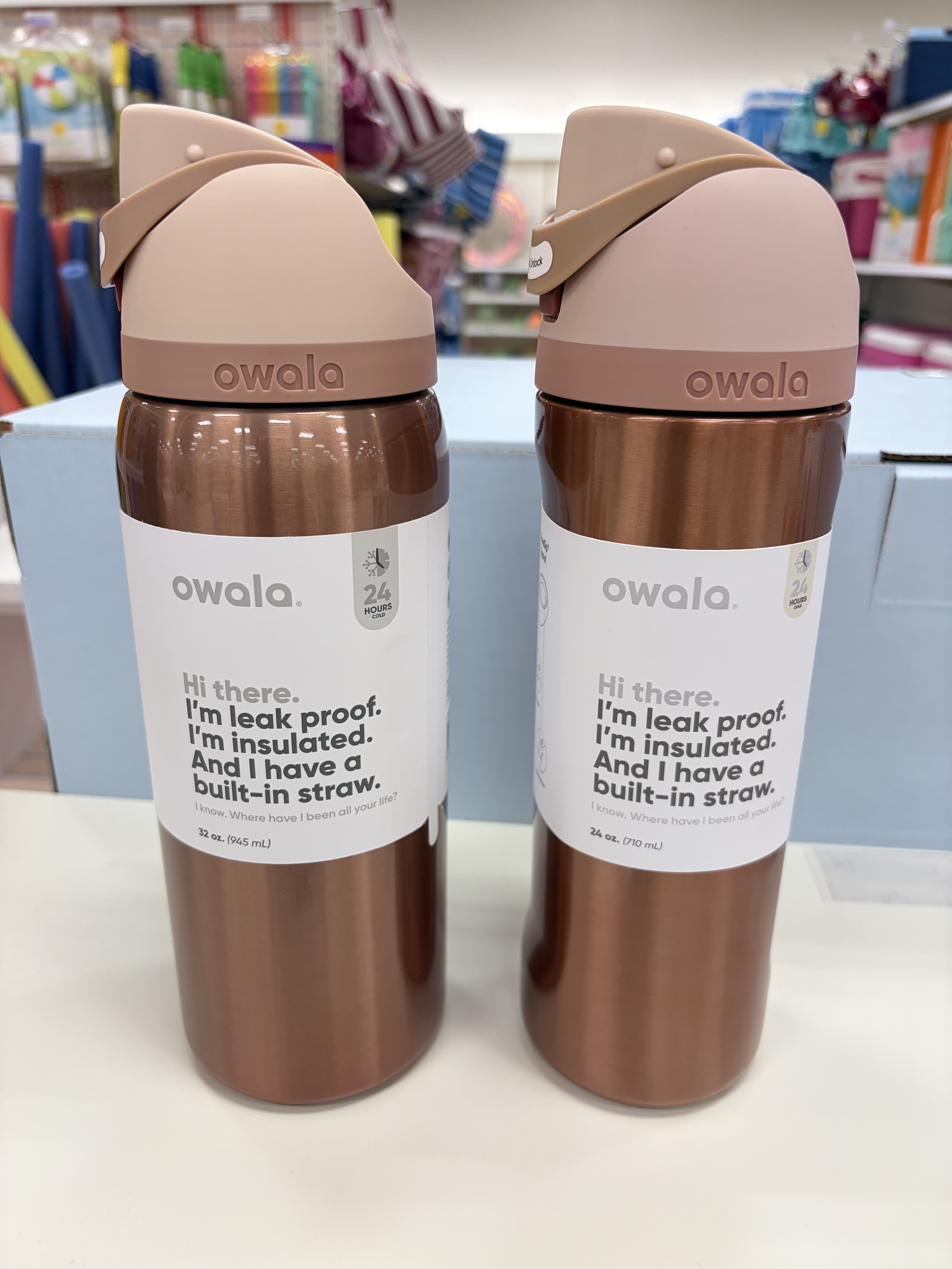 【限時】Owala 金屬亮面 不鏽鋼 FreeSip 水壺 (內有吸管) (4個尺寸)