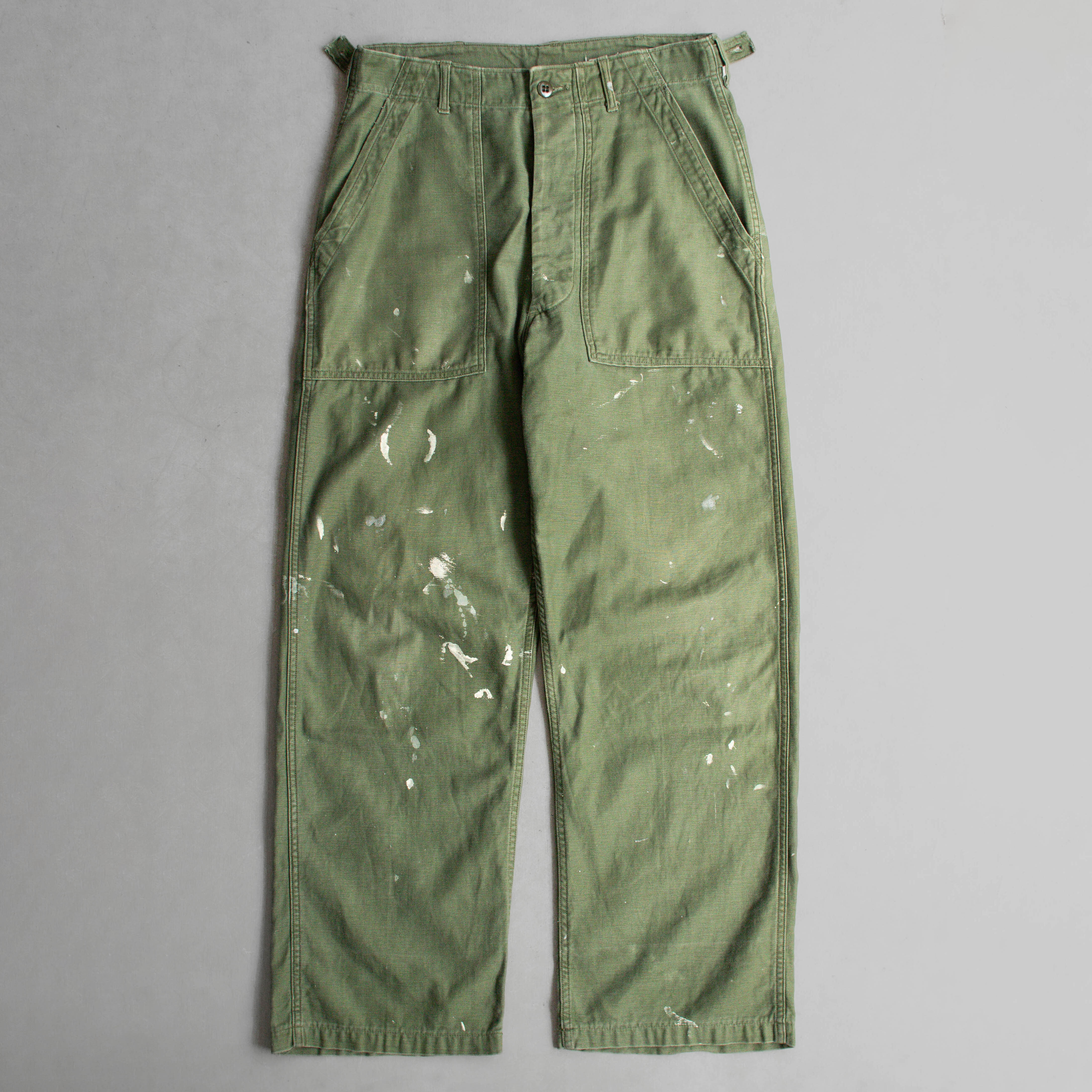 60S US ARMY OG107 FATIGUE PANTS 美軍 公發 直筒 軍綠 軍褲 D