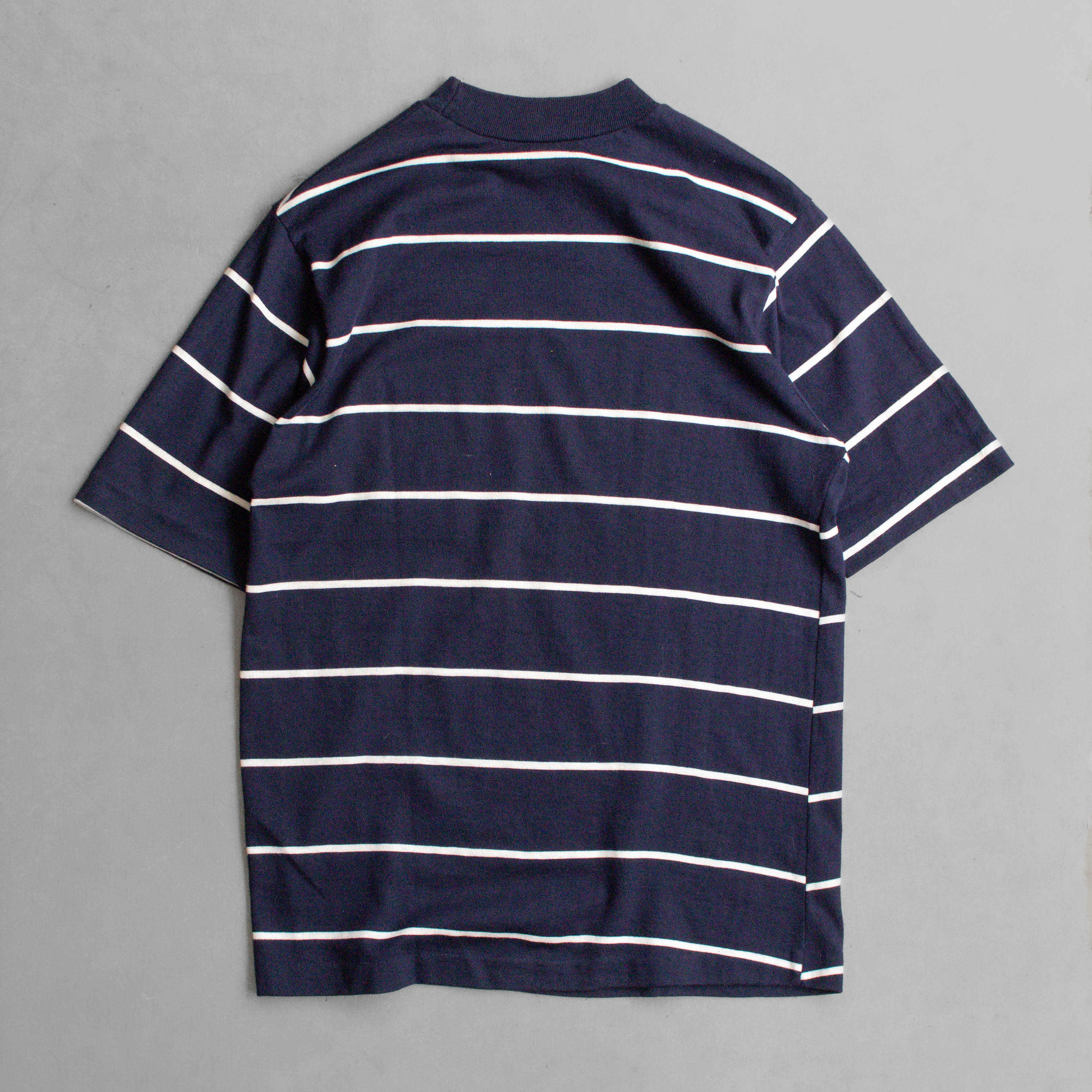 60S TURTLE KING STRIPE TEE 美國 深藍 條紋 針織 口袋 短袖 T恤 上衣