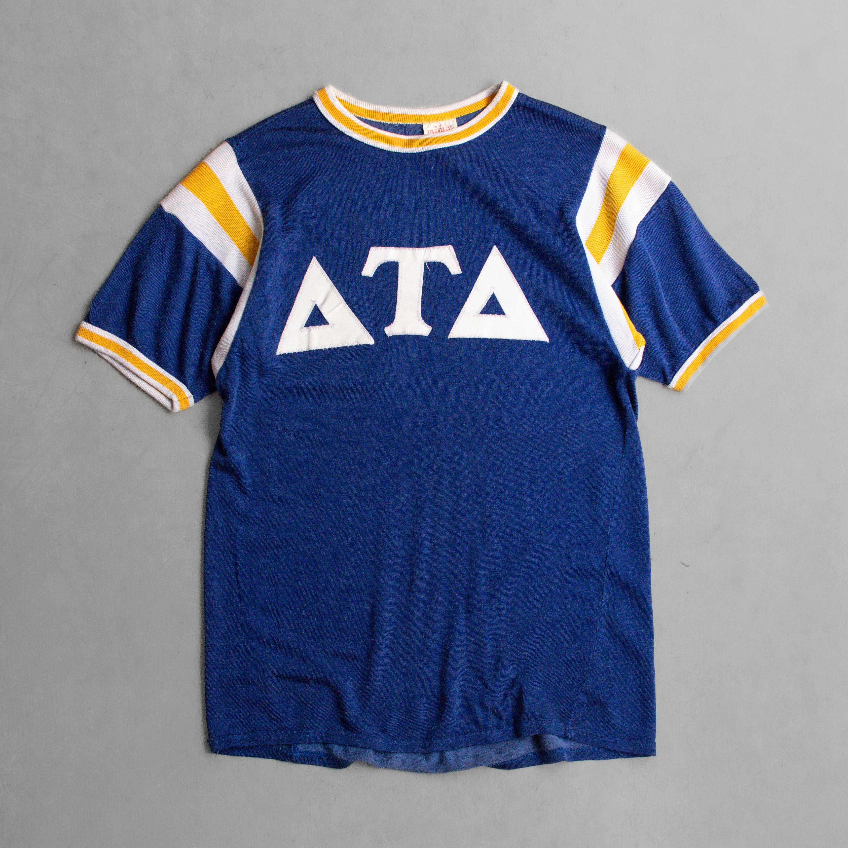 50S EMPIRE RAYON ATHLETIC TEE 美國製 藍色 嫘縈 滾邊 短袖 T恤