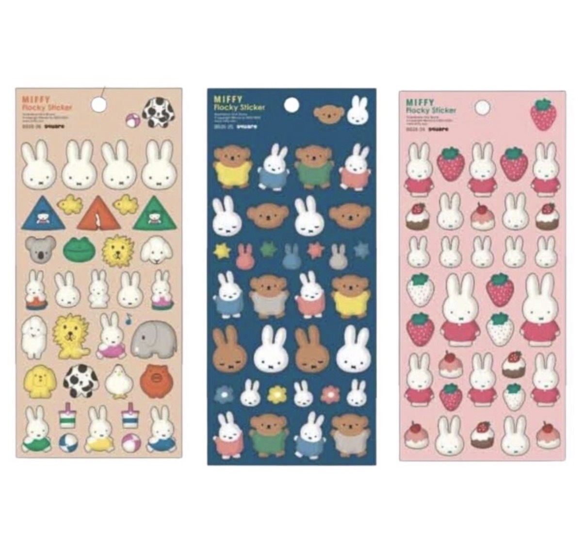 【最新發售】JP Miffy 植絨高造型貼紙 4937 TK260804