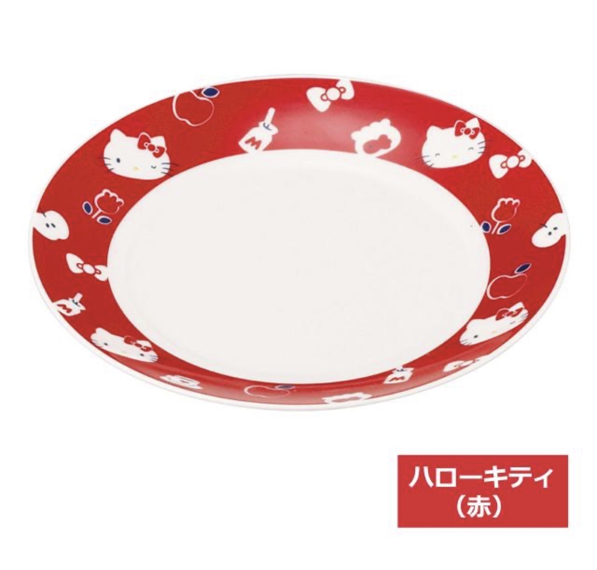 【最新發售】JP Hello Kitty 經典陶瓷碟 紅 19cm 3469 TK260804