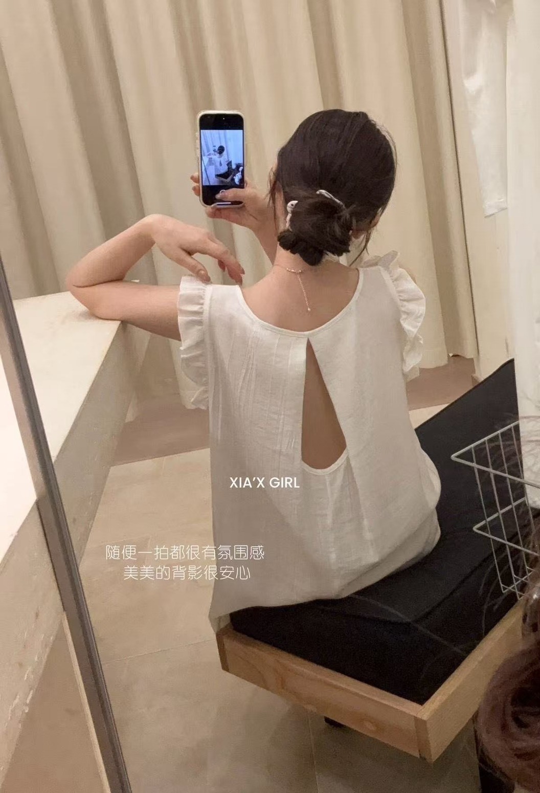 No.681 清新亞麻胸墊連身居家服