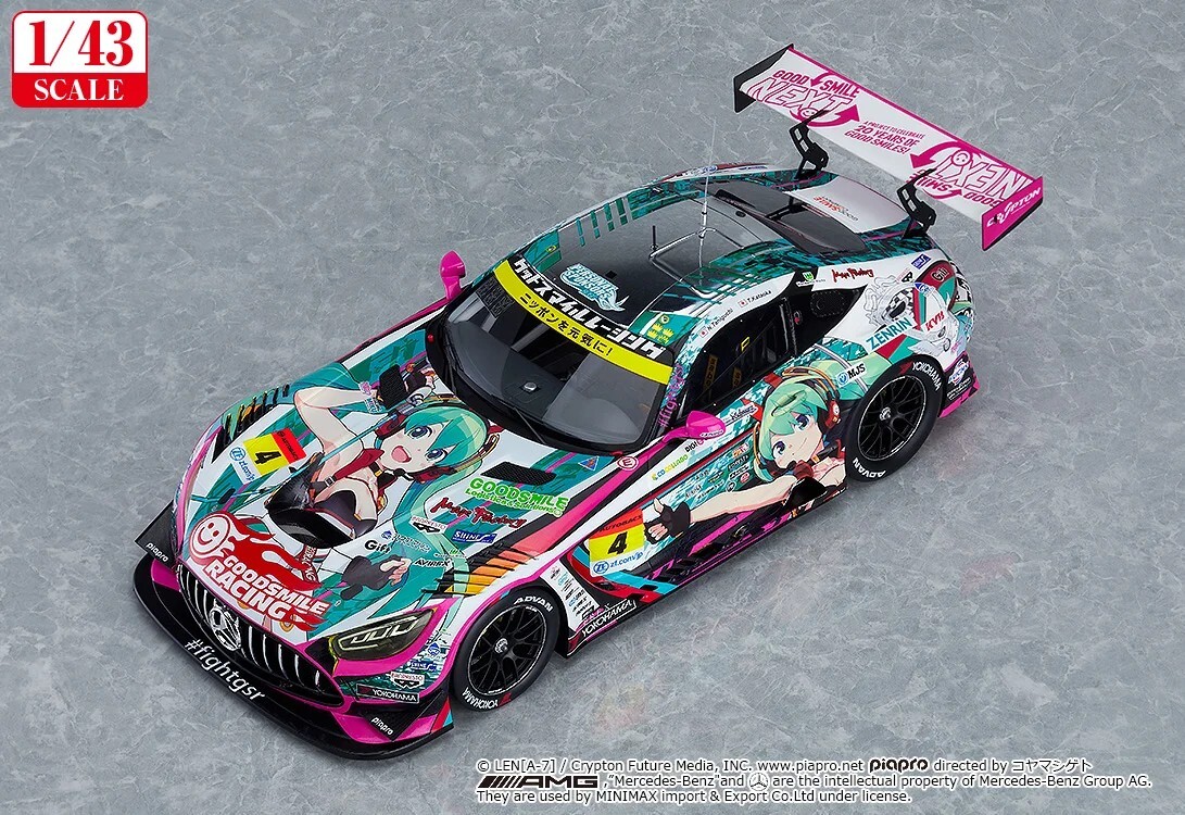 【Reissue】1/43rd Scale Good Smile Hatsune Miku AMG 2020 SUPER GT Okayama Test Ver.