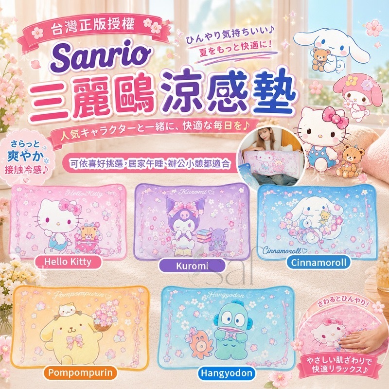 台灣正版授權Sanrio三麗鷗涼感墊