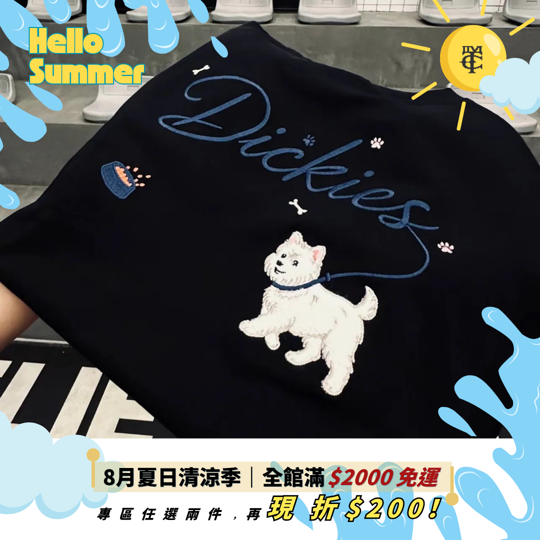 Dickies 美式 刺繡 LOGO 狗狗 馬爾濟斯 重磅 短T 3色