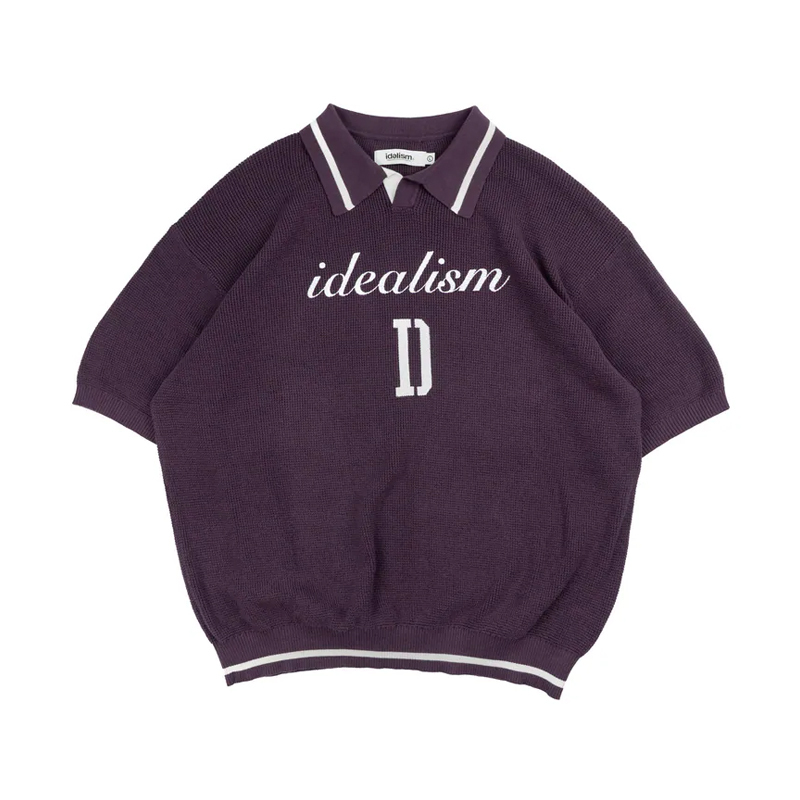 IDEALISM Knit Polo 針織 短袖POLO衫 紫色 ID-52 [台灣現貨]