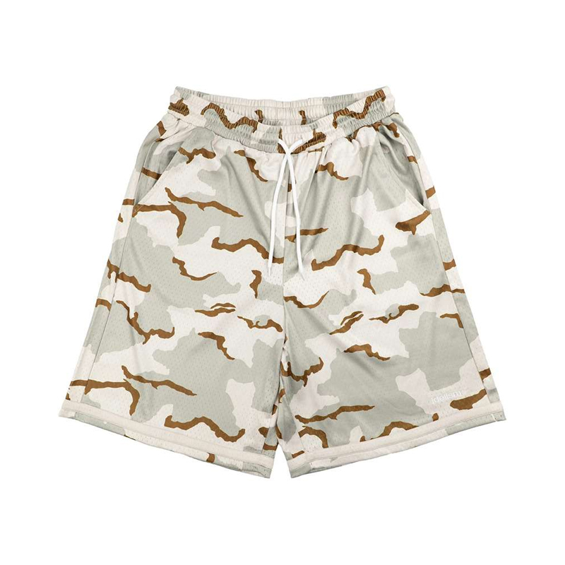 IDEALISM CAMO SHORTS 迷彩圖紋 膝下球褲 休閒 短褲 米白 ID-50 [台灣現貨]