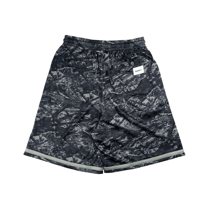IDEALISM CAMO SHORTS 迷彩圖紋 膝下球褲 休閒 短褲 黑色 ID-49 [台灣現貨]