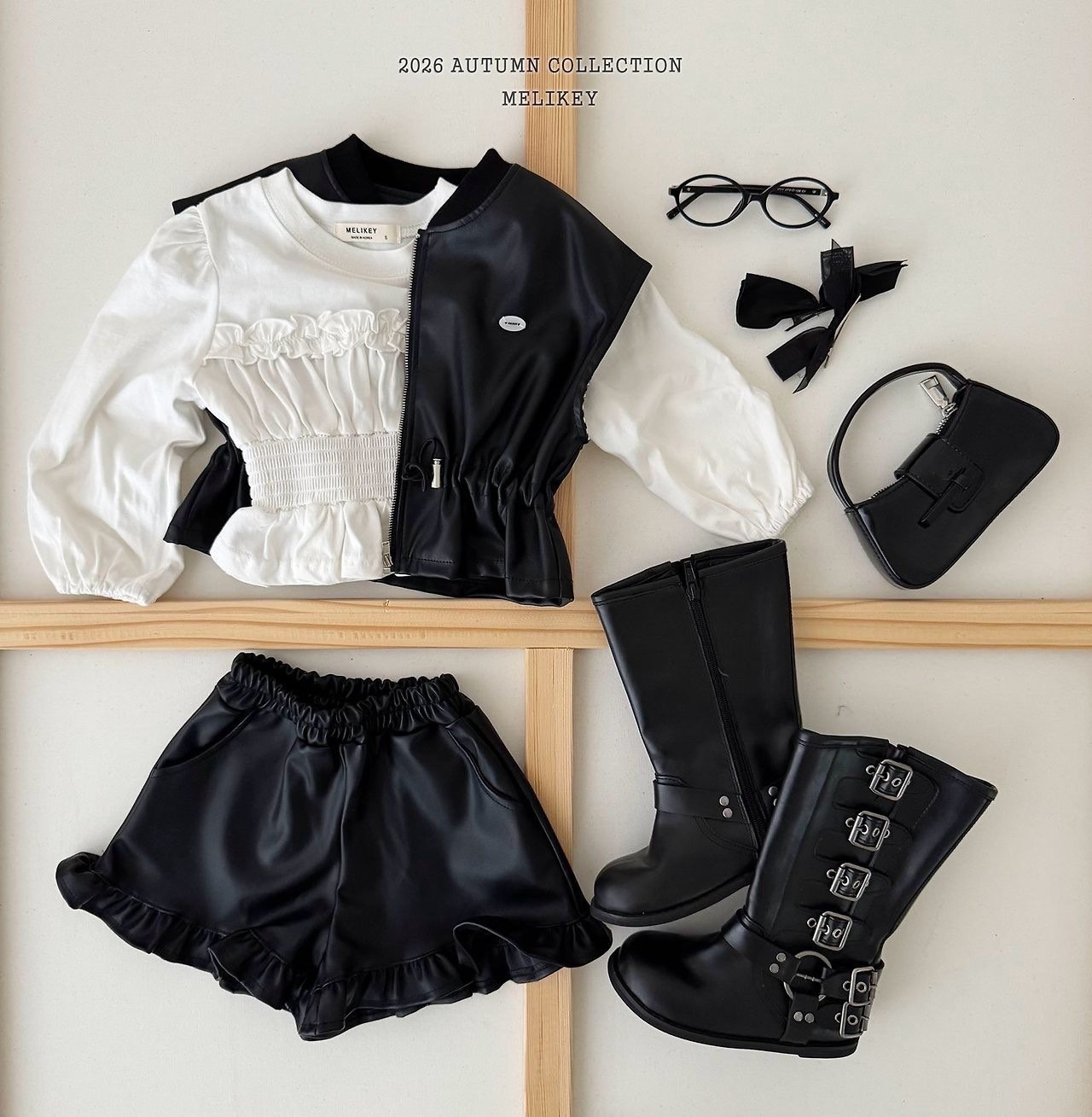 MELIKEY String Leather Vest