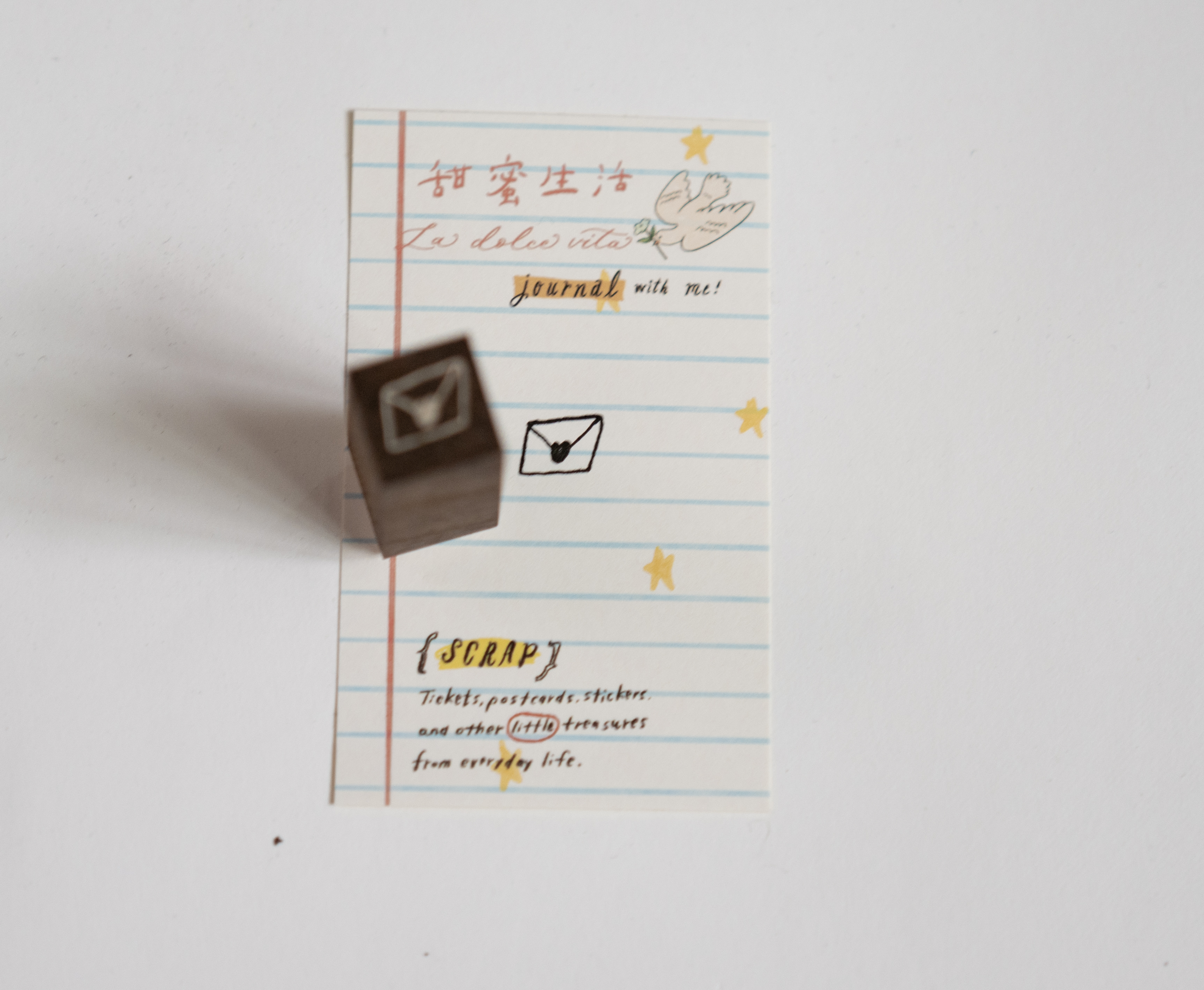 櫸木手染復古色印章 信Letter ｜甜蜜生活