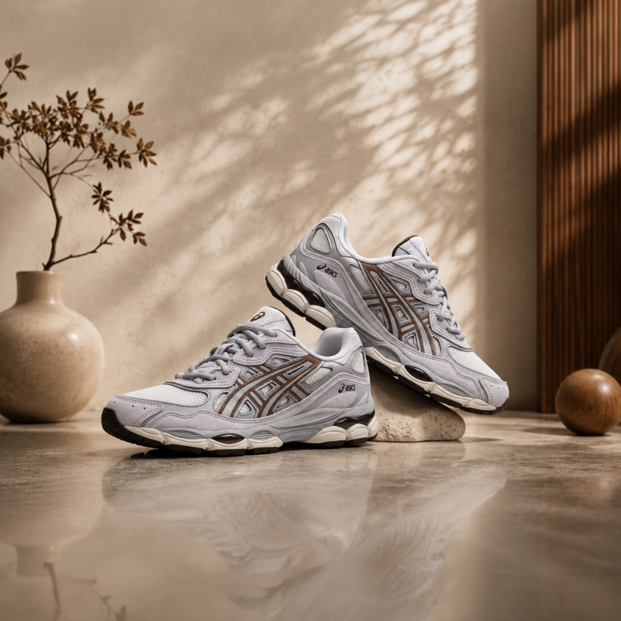 NICEDAY 代購 Asics GEL-NYC 米白 棕 咖啡 摩卡 復古 機能 運動 休閒鞋 1203A383-114