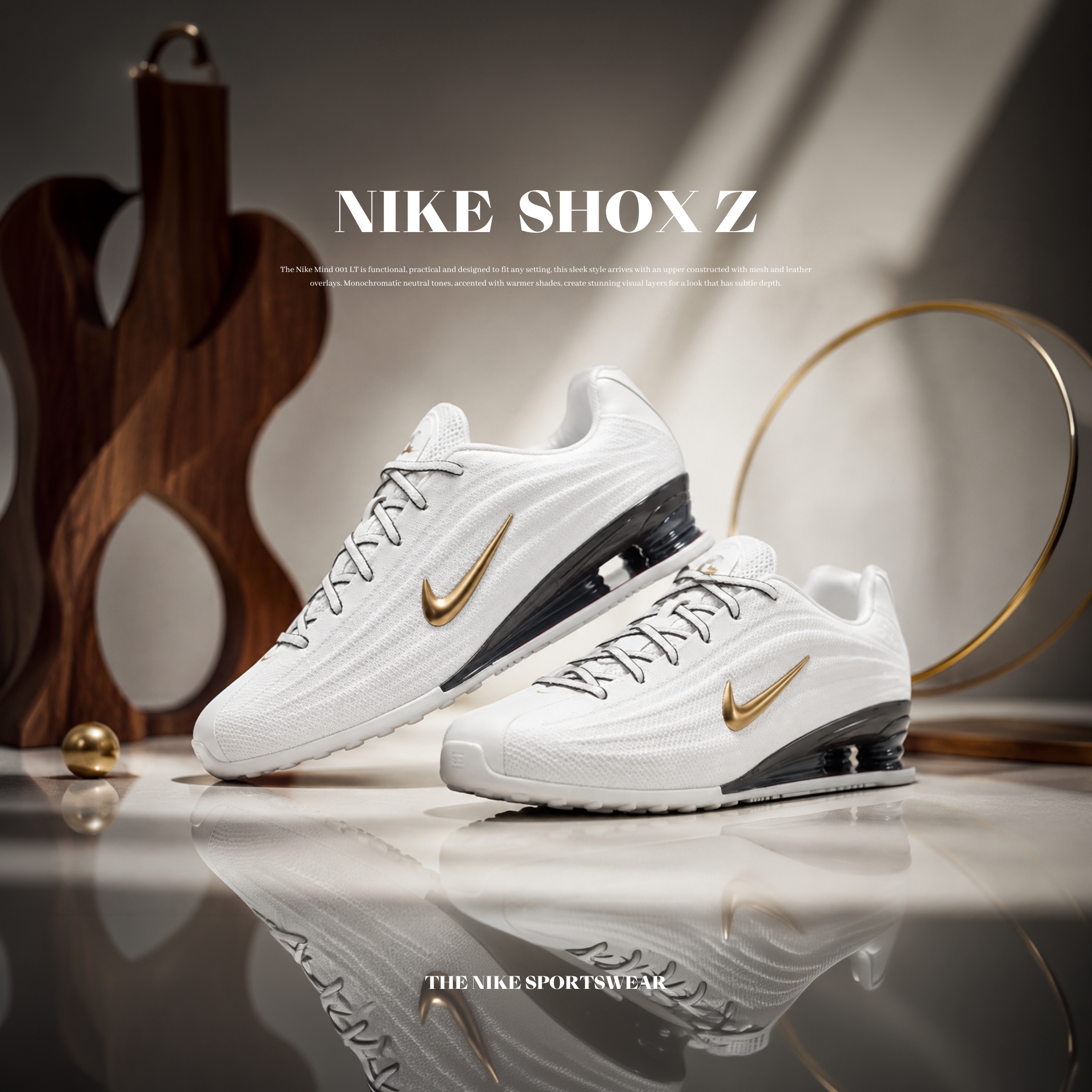 NICEDAY 代購 Nike SHOX Z 白金 白 金色 黑 白黑 氣墊 女鞋 復古 HQ7540-100