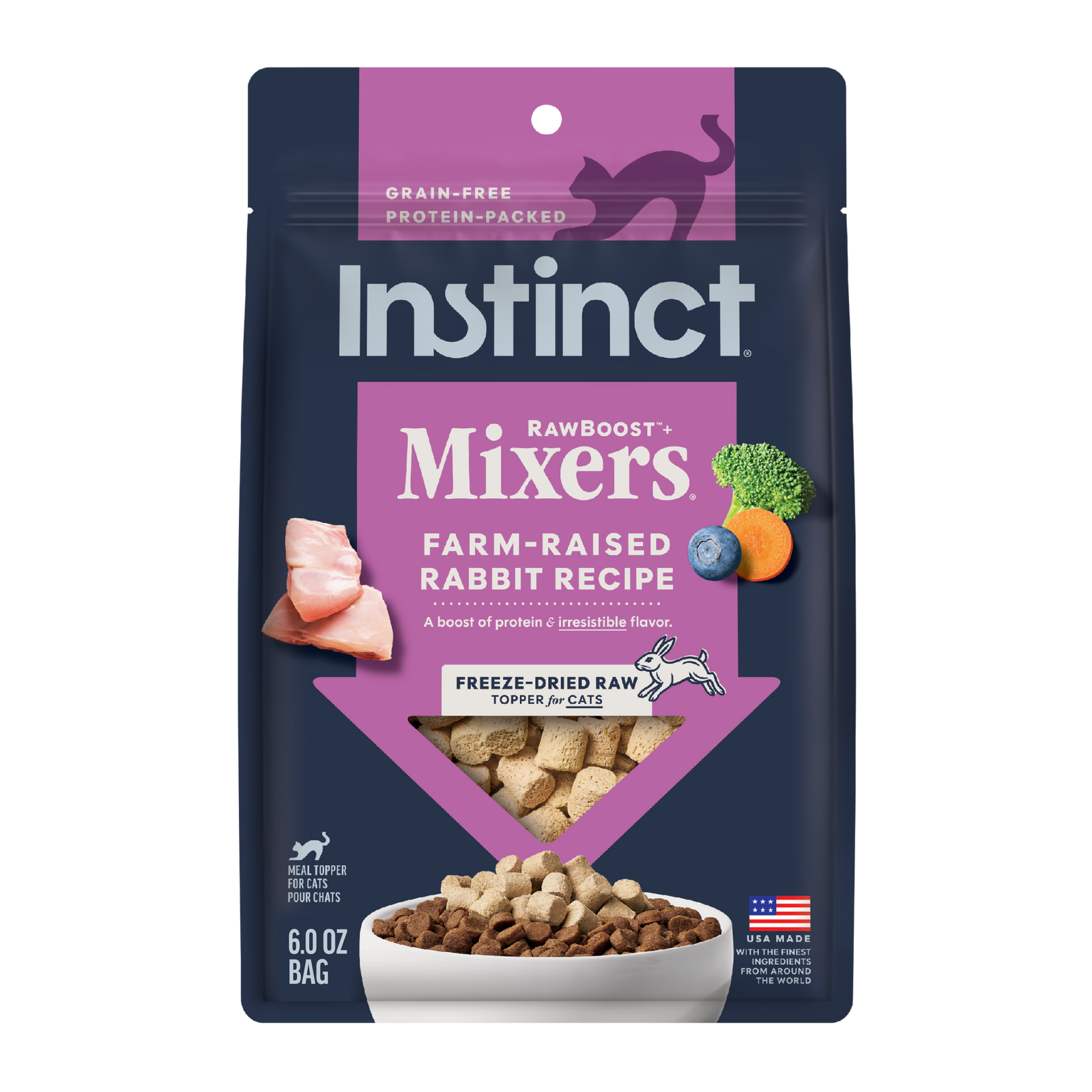 Instinct 本能 - Raw Boost Mixer 凍乾小食兔肉 Rabbit 170g/6oz