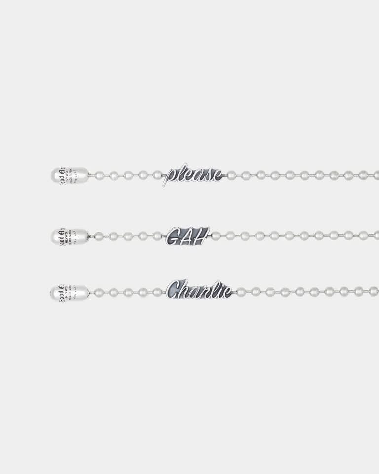 ID Poplock Ball Chain Bracelet