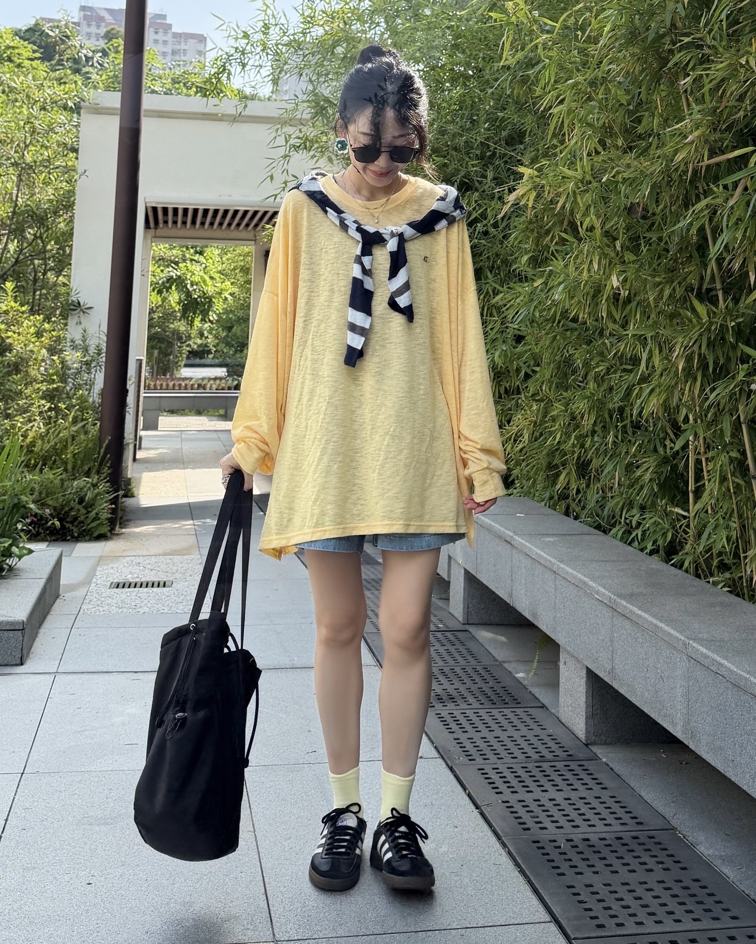 8月新品♥透薄over size tee