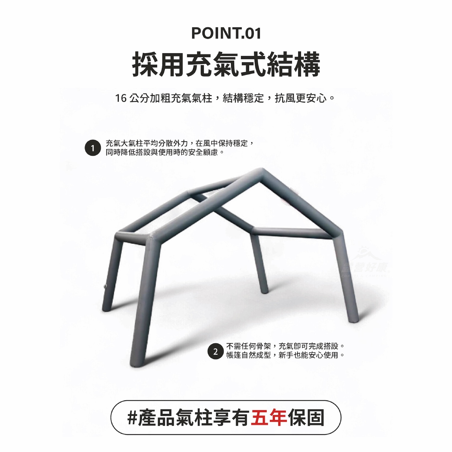 【星火 SPARK AIR】 AIR 15 科技棉充氣帳篷