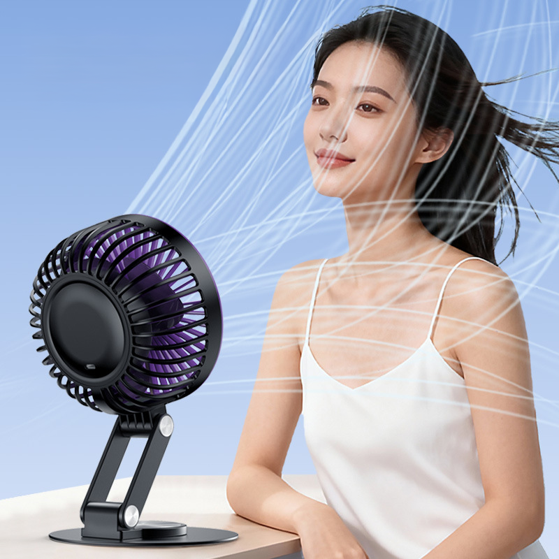 金屬可折疊迷你桌上型小風扇