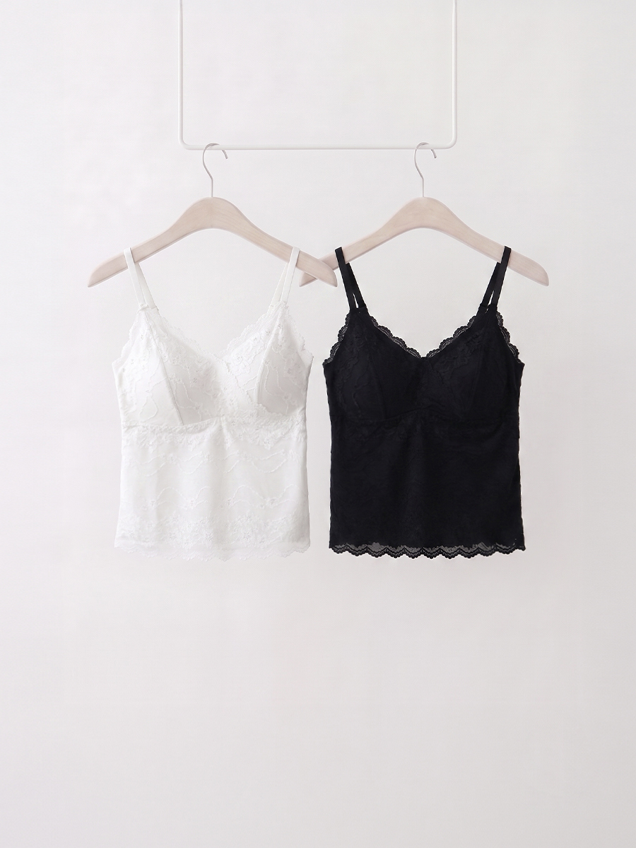 蕾絲雲感bra top(95107)