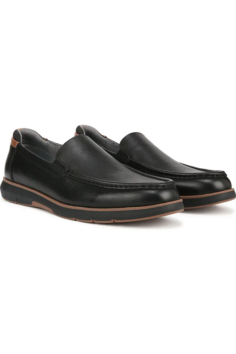 【預購】DR. SCHOLL'S H080553 Engaged 男裝皮感樂福鞋 (黑色)