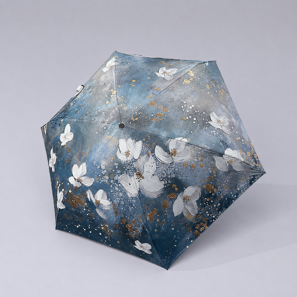 極輕碳纖羽毛傘《星霧花園》藍