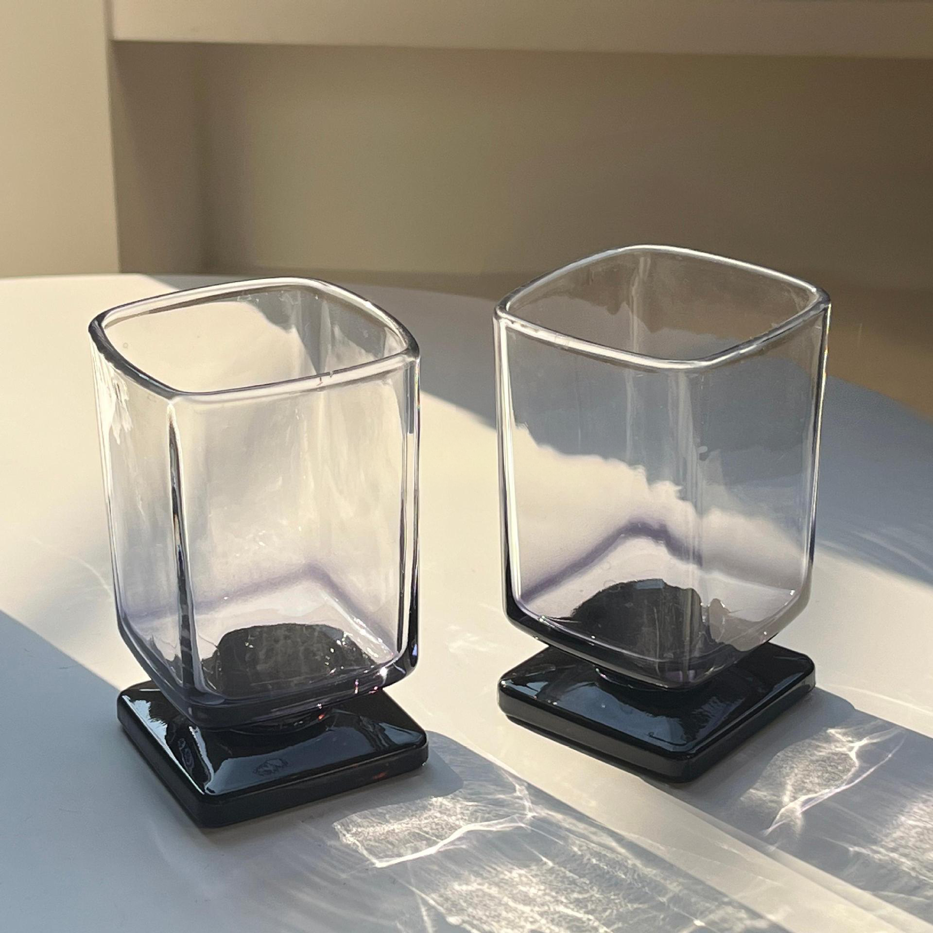 美拉德矮腳杯ins風玻璃杯