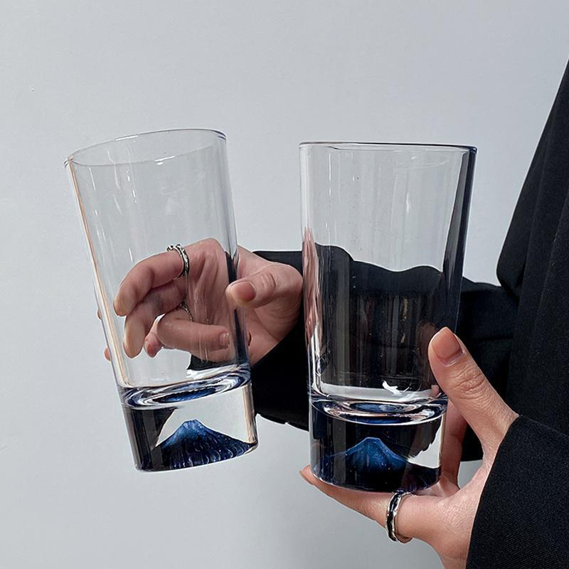 深黑色小眾設計玻璃杯